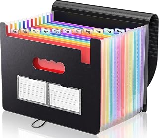 13 Pocket A4 Accordion Expanding File Organizer for Bills, School & Office | Multiple Separate Slots For Document Sorting, Lightweight Expandable Build For Paperwork Storage At Home, School And Office