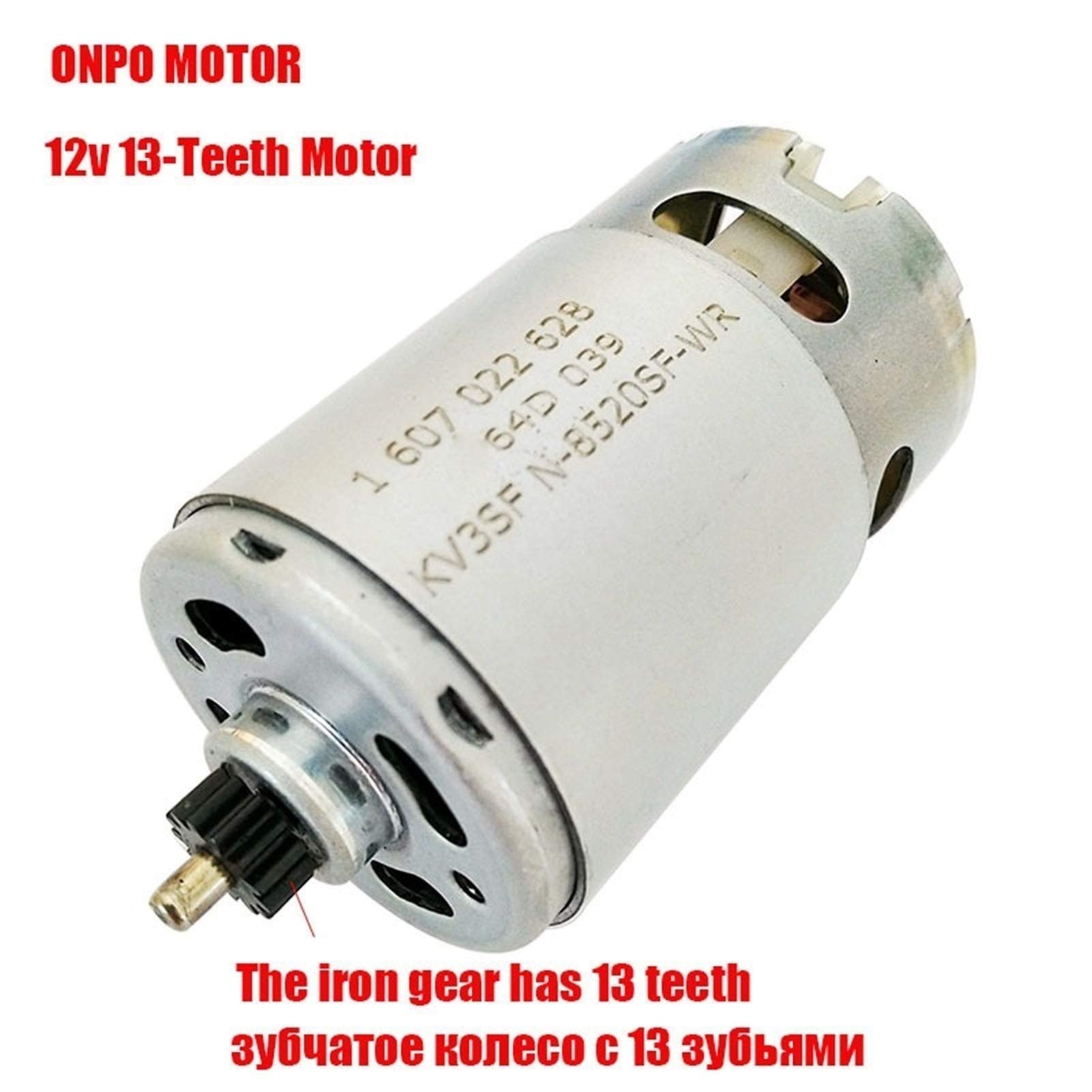 Xianglaa-Motore a Corrente Continua Motore DC 12V 13 Denti, Cacciavite Elettrico Cacciavite Pezzi di Ricambio per Manutenzione, per GSR120-LI (3601JF7000), Ampia Gamma di Applicazioni