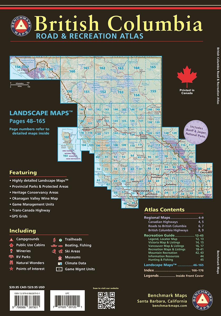 British Columbia Road & Recreation Atlas (Benchmark)