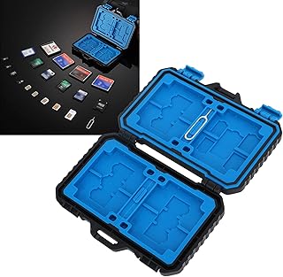 Memory Card Case Holder Waterproof Memory Card Case Box Waterproof Dustproof 27 Cards Capacity with Card Pin Memory Card Storage Box for Daily