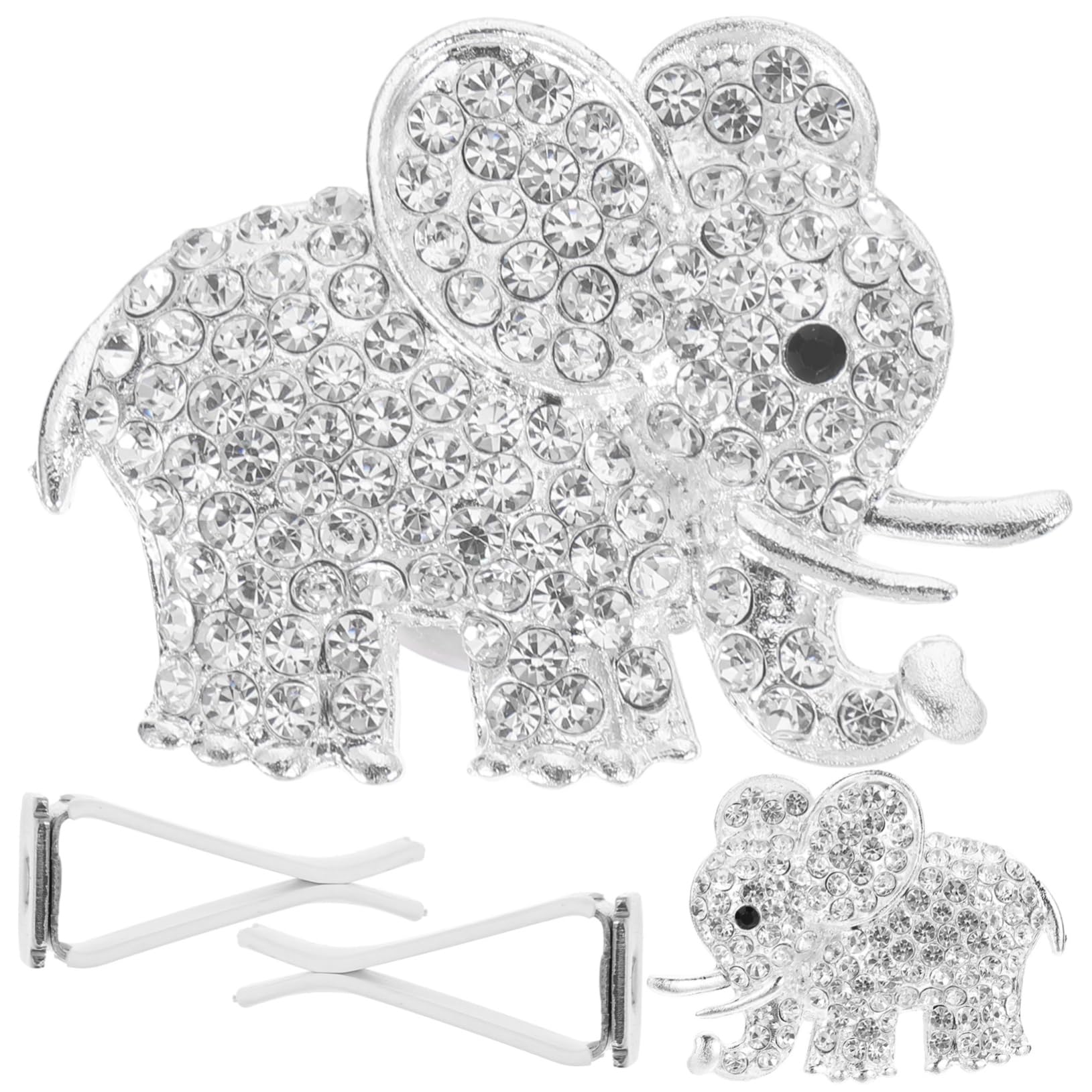 PartyKindom 10pezzi Elefante Decorativo Per Auto Profumatore Per Diffusore Con Clip Per Ventilazione Accessori Per Interni Auto Cristallo Elegante e Pratico