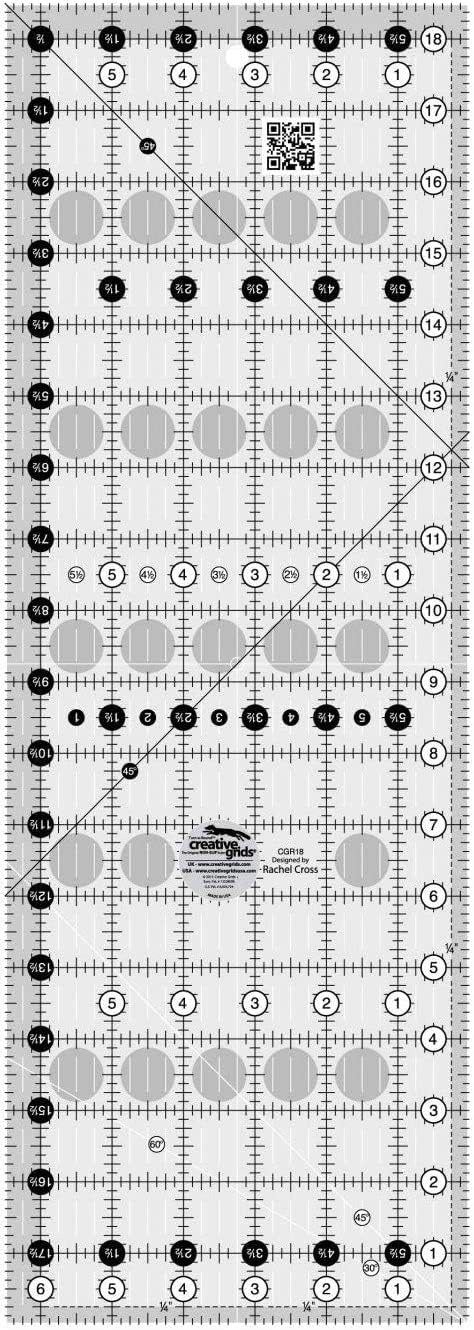 Creative Grids Quilt Ruler 6-1/2in x 18-1/2in - CGR18