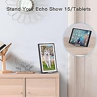 Vista 5 de Almoz Echo Show - Soporte giratorio e inclinable de 15, de aluminio Echo 15 con base giratoria de 360 grados, ángulo de visión ajustable, soporte
