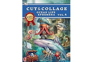 Kate Curry Cut and Collage: Inspiring Ocean Life Ephemera Book