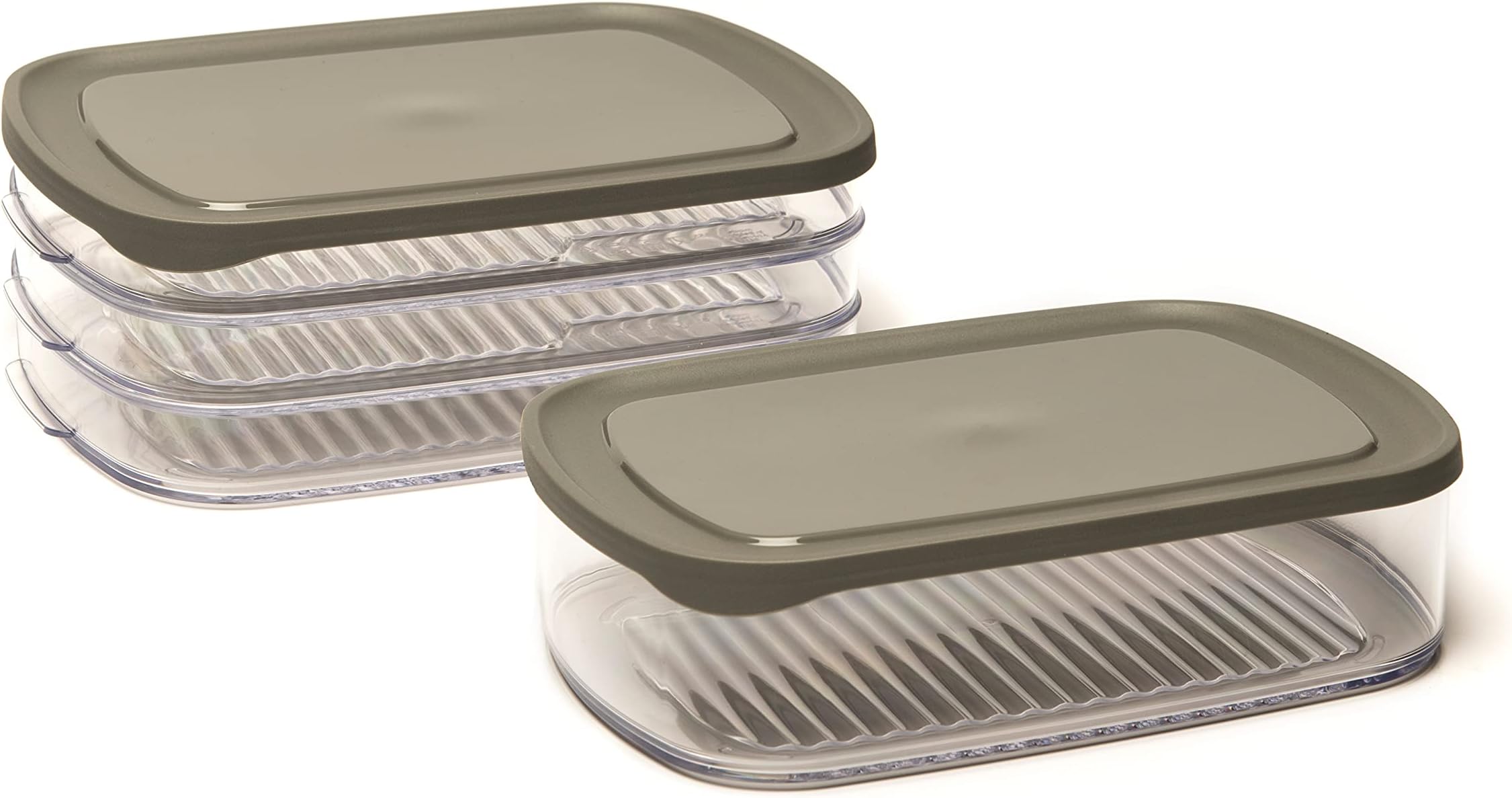 Meat & Cheese Fridge Boxes Food Storage Set Deli Cold Cuts Containers Cheese Saver