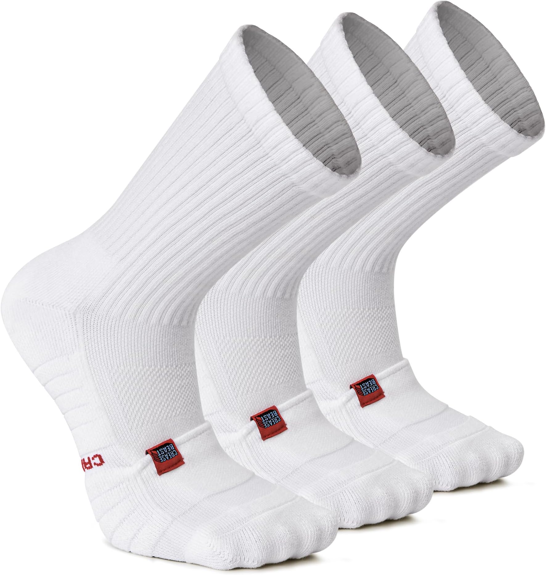 Socks with Built-In Seamless Pocket for Crease Protector inserts, Extra Cushioned Heel. Memory Foam Inserts Not Included.