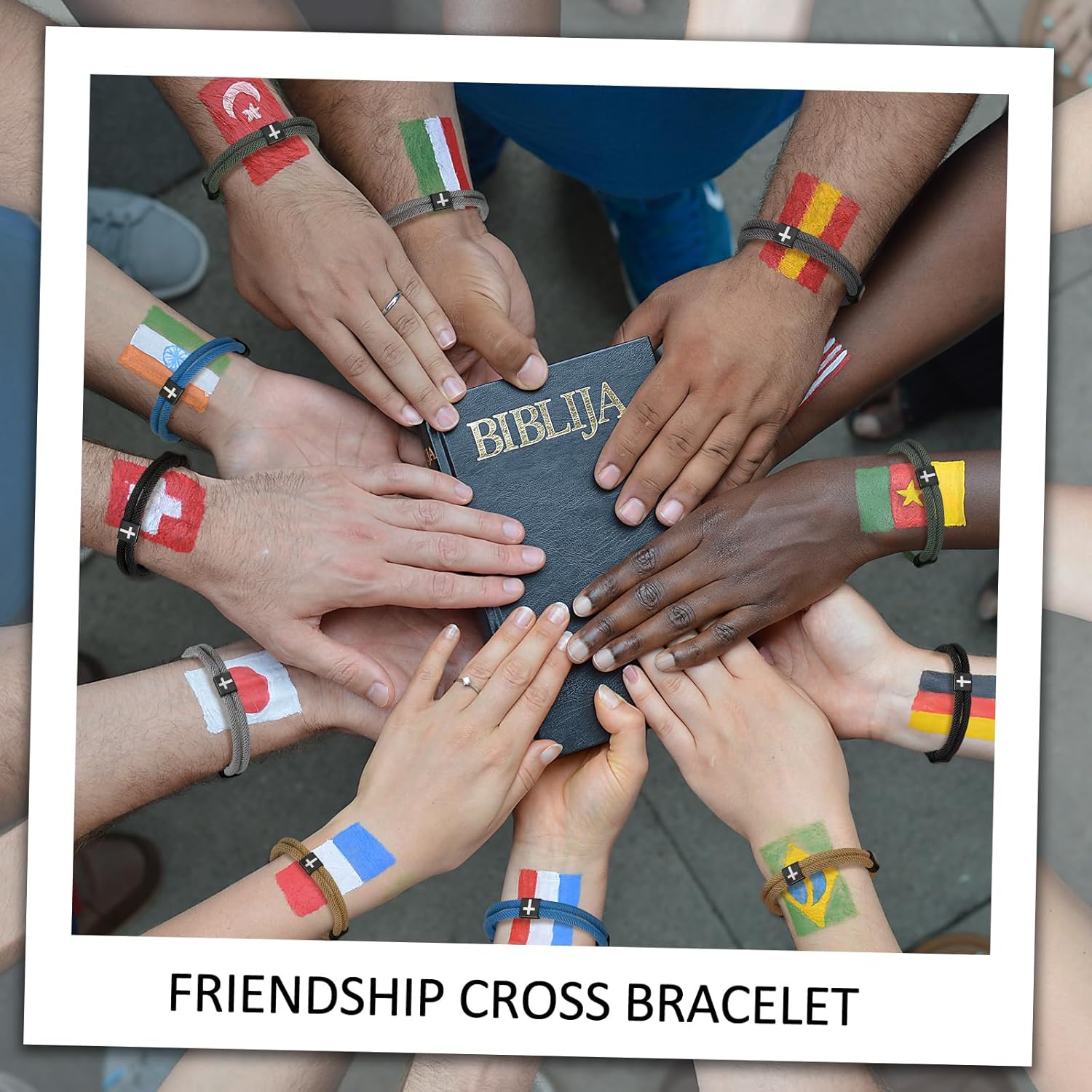 Landical 6 Pcs Braided Cross Bracelet Adjustable Rope Valentine Christian Religious Gift Jesus Bracelet for Men Women WWJD Wristband - Image 7