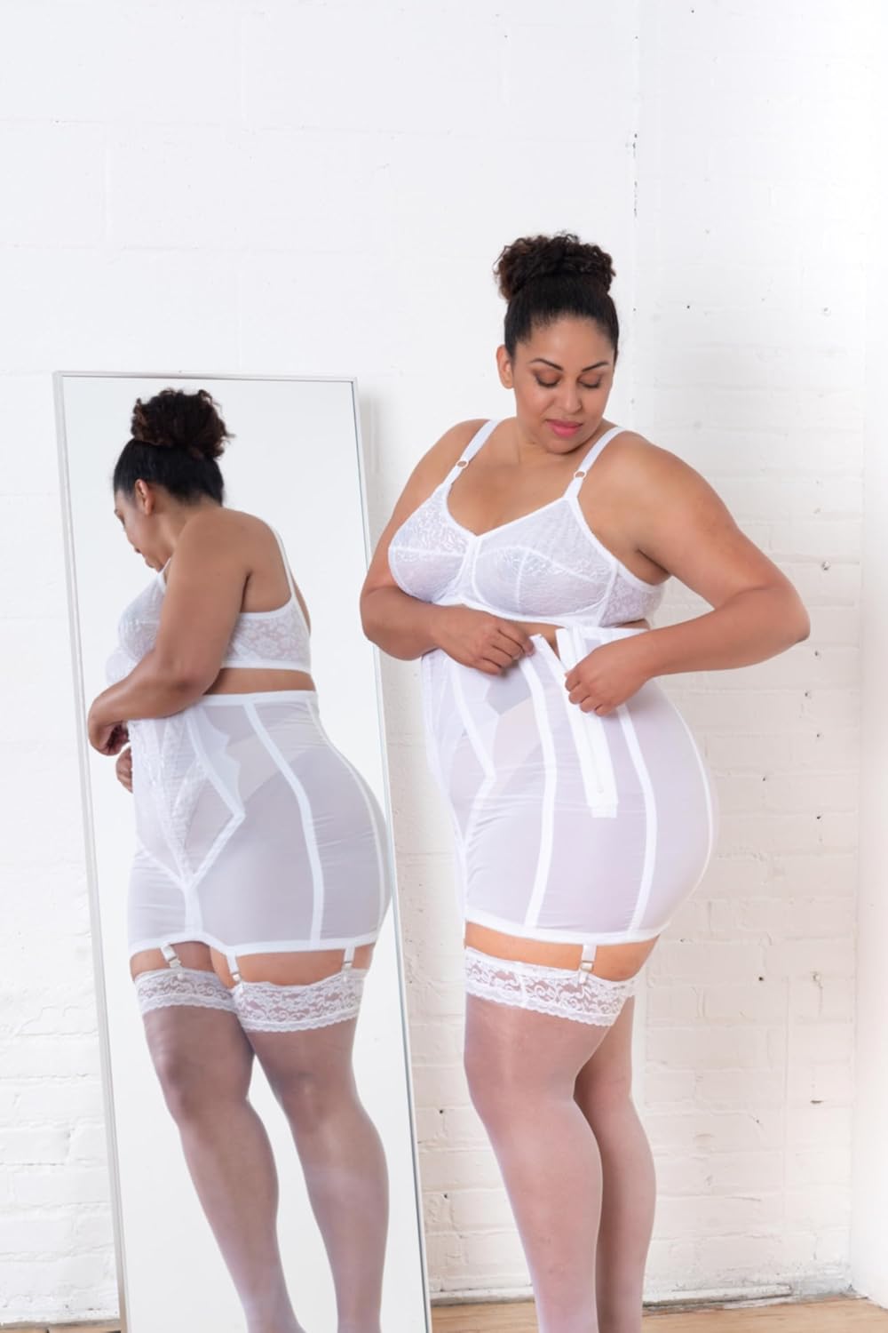 Rago 1294 | Open Bottom Girdle Extra Firm Shaping | Sizes M–8X | Zipper + Hook Closure | Classic Vintage Control | USA MADE - Image 4