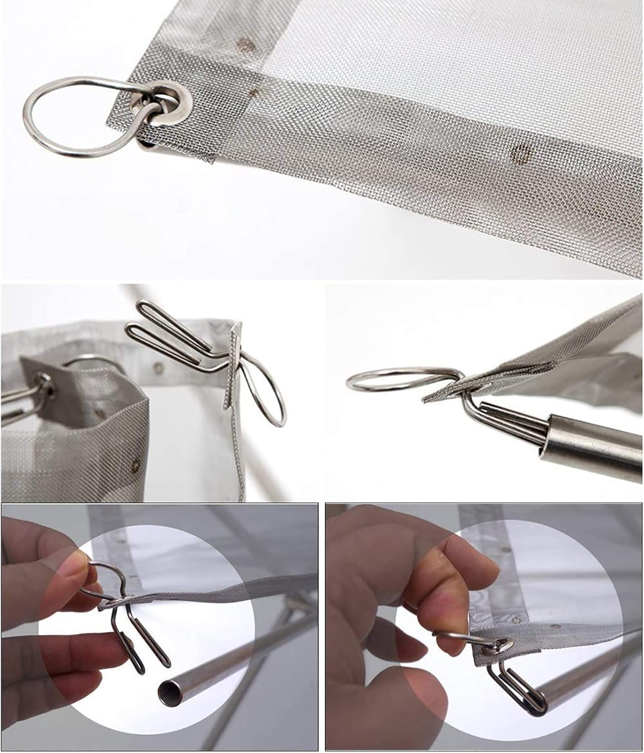 Portable Outdoor Camping Fire Pit Collapsing Steel Mesh Fireplace Folding Wood Burning Stove with Carry Bag- InBlossoms