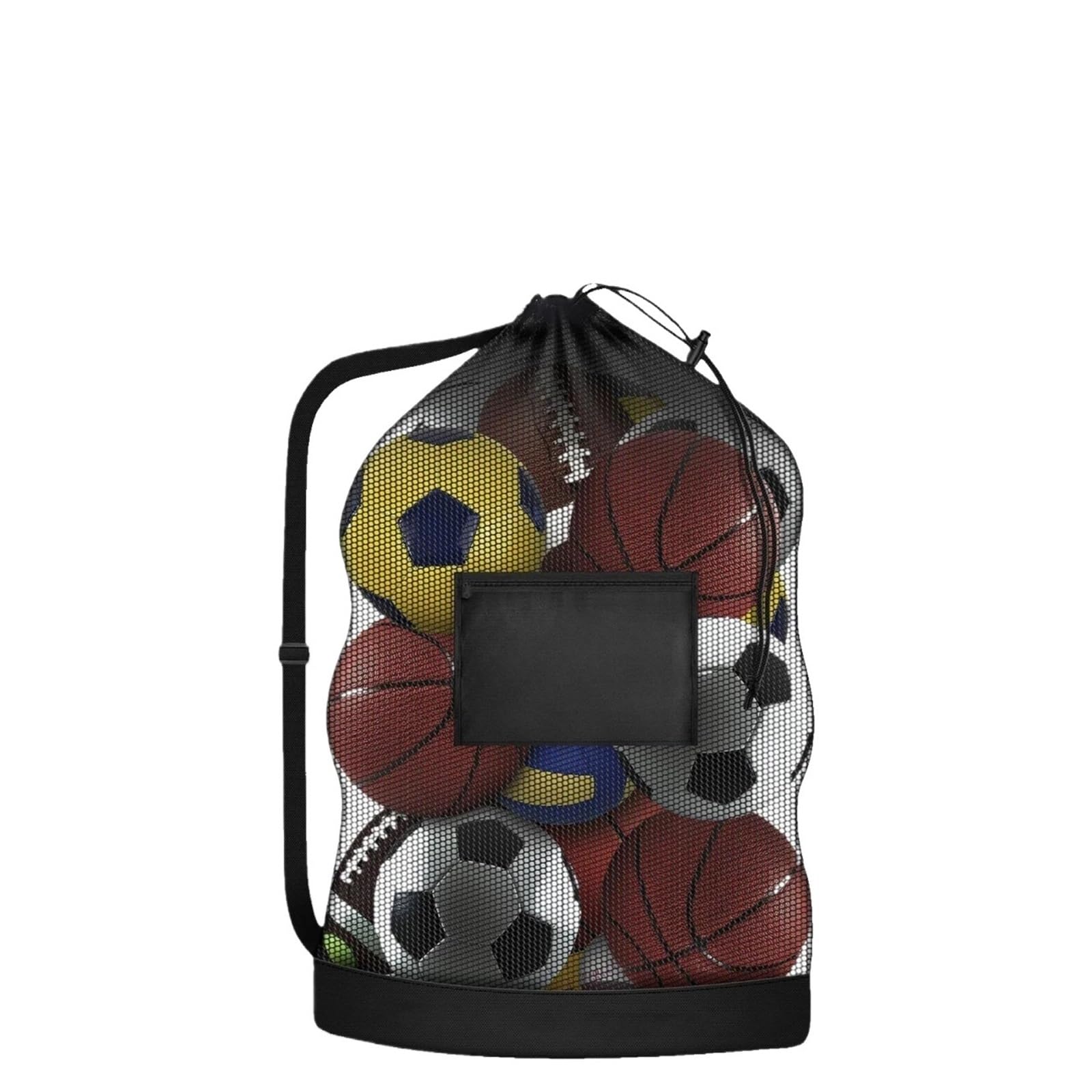 Borsa da calcio in rete resistente 4 pezzi, borsa multifunzionale for riporre attrezzature sportive, for atleti, giovani, donne e adolescenti per Palla