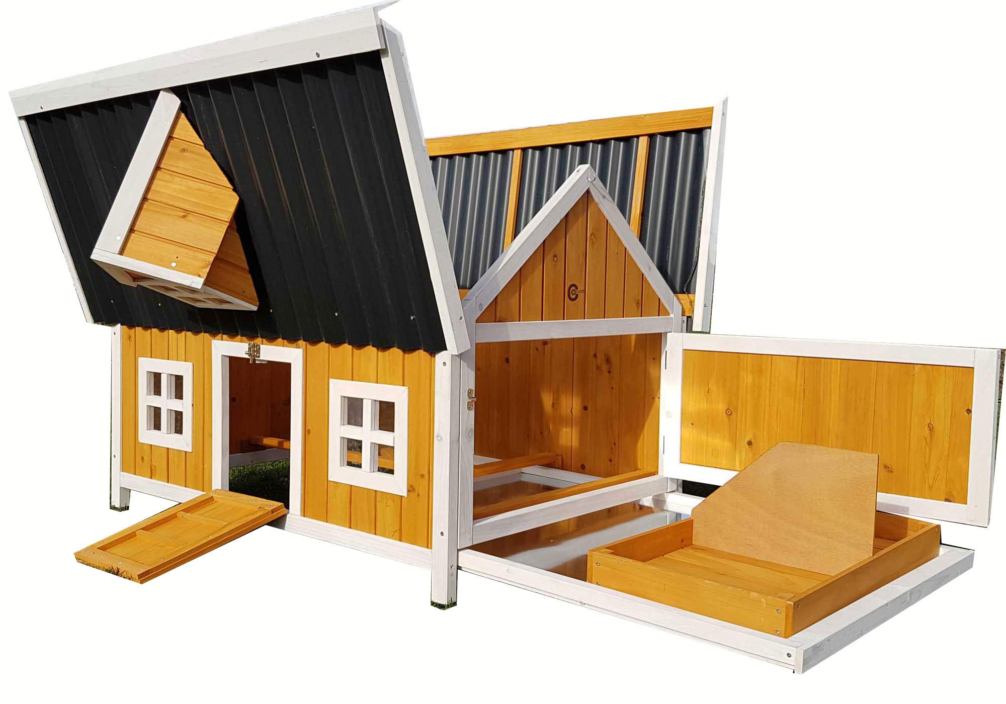 Buy COCOON LARGE CHICKEN COOP HEN HOUSE WITH INTERNAL SECURE NESTING AREAS POULTRY ARK NEST BOX