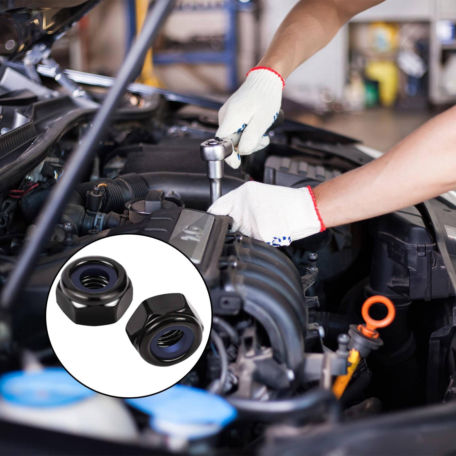 Dadi Di Sicurezza In Ottone Dado Di Arresto Autofissiante DIN 985 - Foto 4