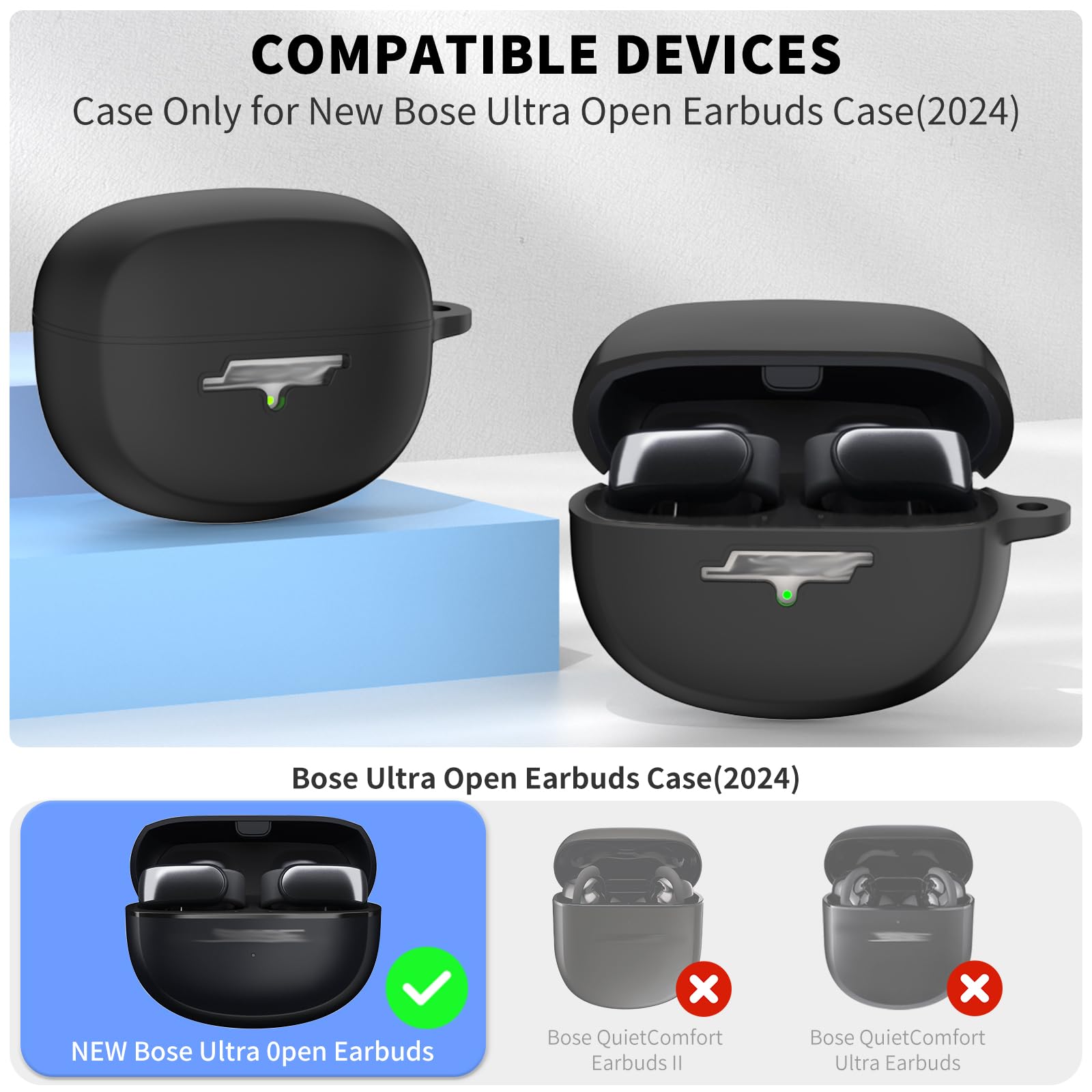 Amazon.com: TUDIOW for New Bose Ultra Open Earbuds Case(2024