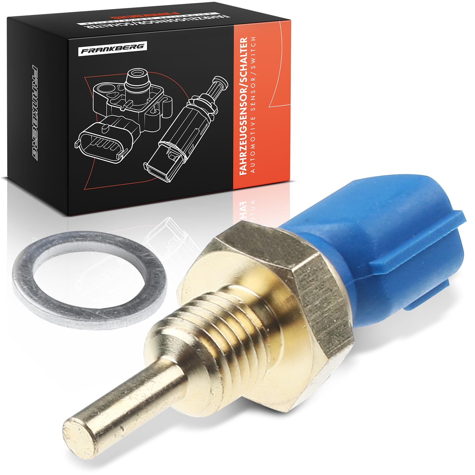 Frankberg Sensor de temperatura del refrigerante 2263044B10 | Compatible con: Autobús NV200/Evalia, Q50, Saloon Tiida SC11, Grand Scénic III JZ0/1, X-Trail T30, Dokker MPV KE
