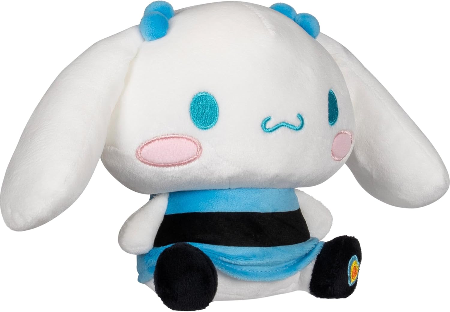 Hello Kitty® and Friends X Powerpuff Girls® Collab - 8-inch Cinnamoroll™ & Bubbles Plush - Officially Licensed Sanrio® & Cartoon Network® Product - 6+