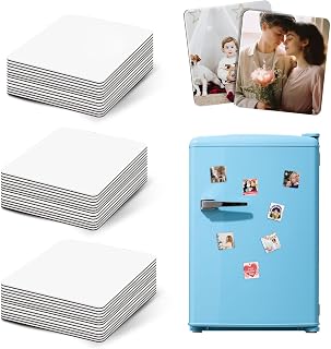 Sublimation Magnets Blanks,40Pcs 2.95" x 2.16"Custom Rectangle Magnet Sublimation Blanks,Personalized Decoration for Home Kitchen Refrigerator Microwave Oven Officer,Sublimation Blanks Best DIY Gifts