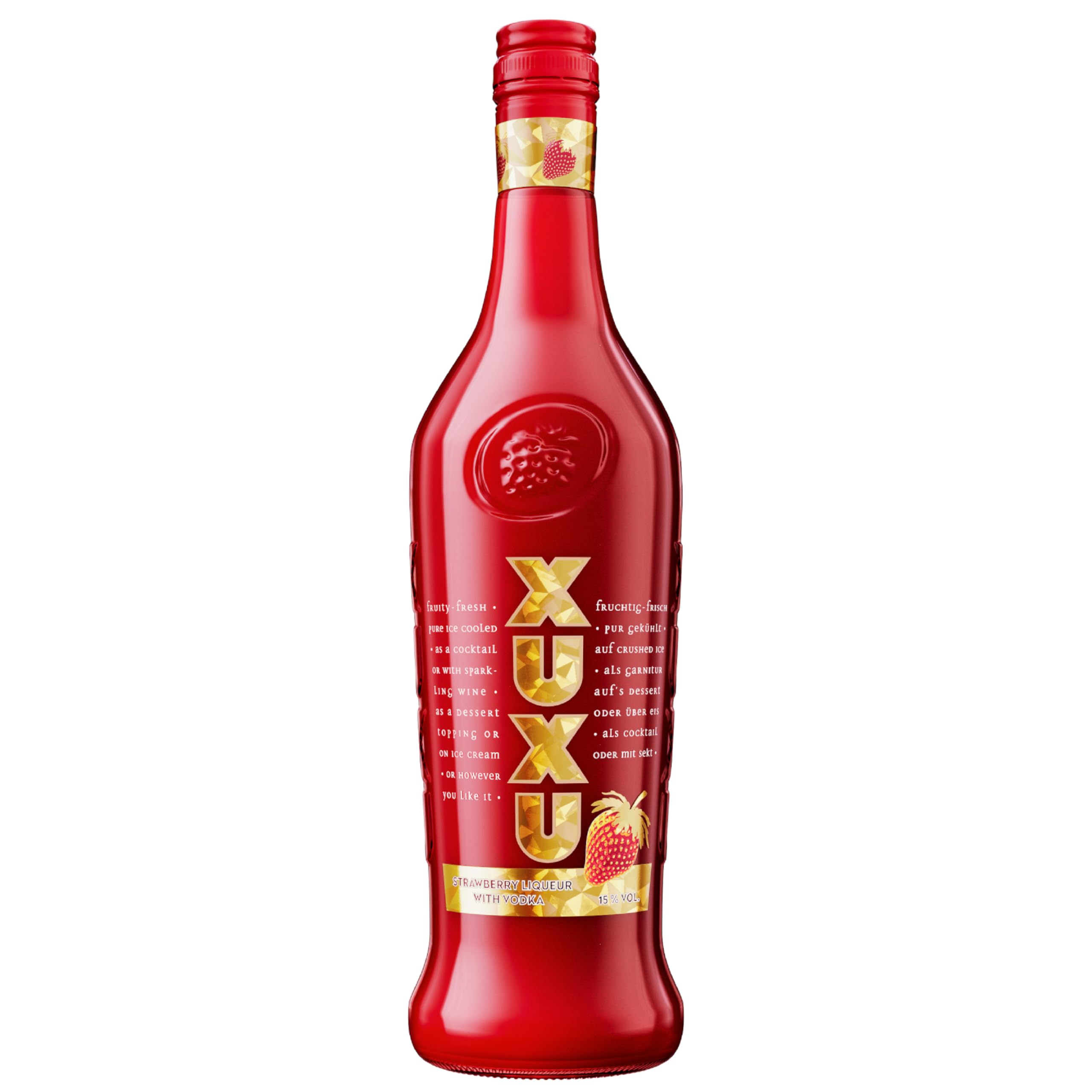 XUXU - Erdbeerlikör (1 x 0.7 l) (Packung mit 6)