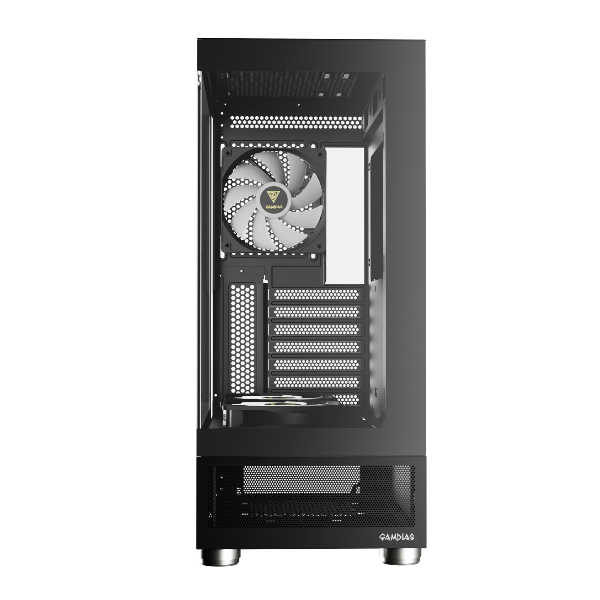 Gamdias Atlas E1 Boîtier pour gamer avec 3 ventilateurs 120 mm ARGB Noir