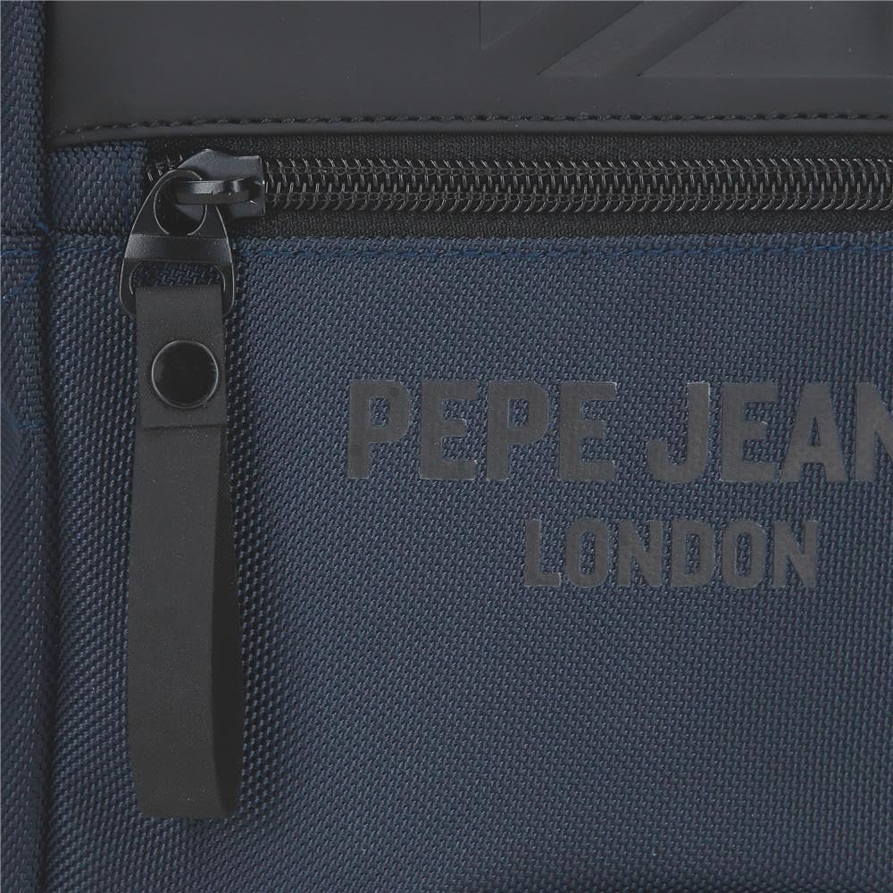 Pepe Jeans Bromley Kosmetyczka Dwukomorowa Możliwość dostosowania Niebieski 26x16x12 cms Poliester by Joumma Bags, Niebieski, Talla única, regulowana kosmetyczka dwukomorowa