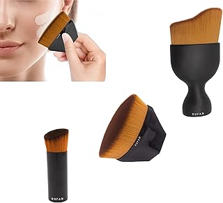 Cepillo de maquillaje de base, 3 piezas de ce...