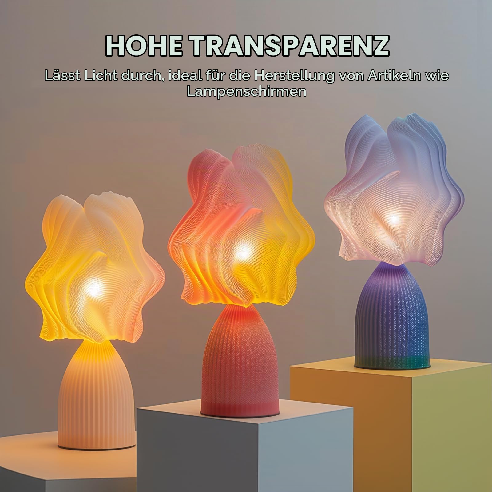 TECBEARS PETG Filament 1.75 mm Bündel Multicolor 10KG, 1.75mm PETG 3D Filament, 1kg/Spule,10 Packung (Schwarz, Weiß, Transparent, Grau, Rot, Blau, Grün, Orange, Lila, Schokolade)