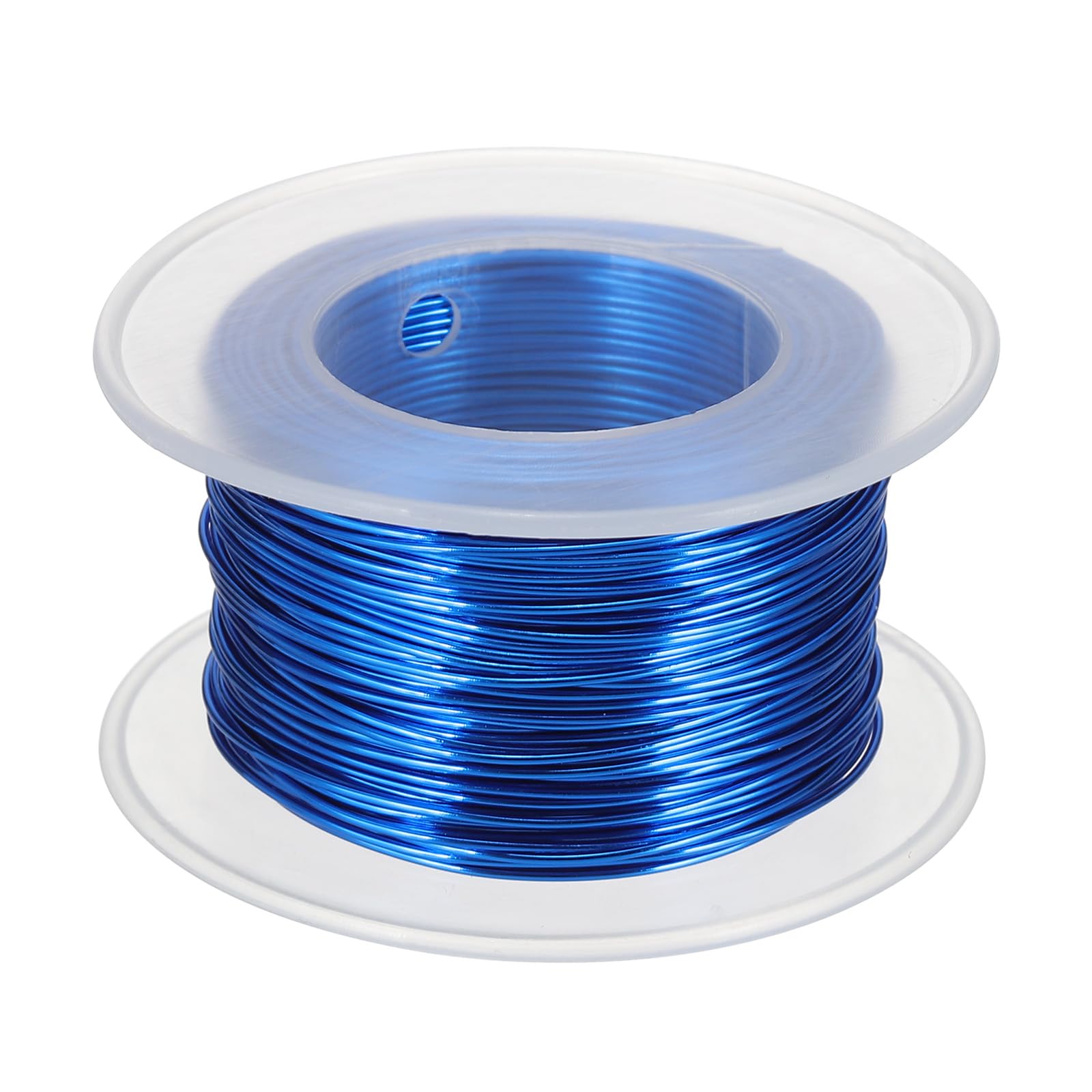 sourcing map 20 Gauge / 0.8mm Anodized Aluminum Wire for Jewelry Craft Making, 102 Feet Bendable Flexible Wire for DIY Home Decor Gardening Sculpture, Dark Blue