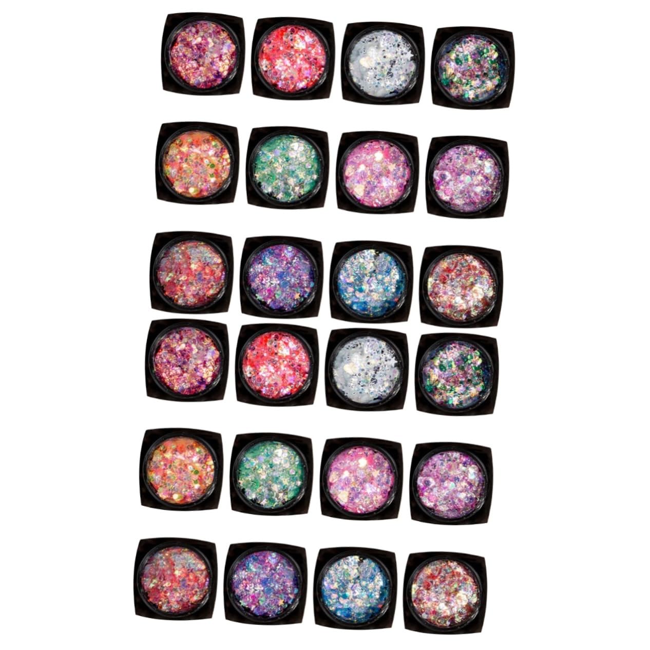 POPETPOP Set Da 2 Pezzi vistoso gel di paillettes per il corpo trucco arredamento del corpo bglossy gel per il corpo glitterato gel di paillettes per il viso gel per il corpo con paillettes