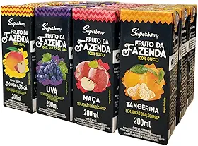 Suco Misto Fruto Da Fazenda Pack Com 12 Unidades 200ml Cada