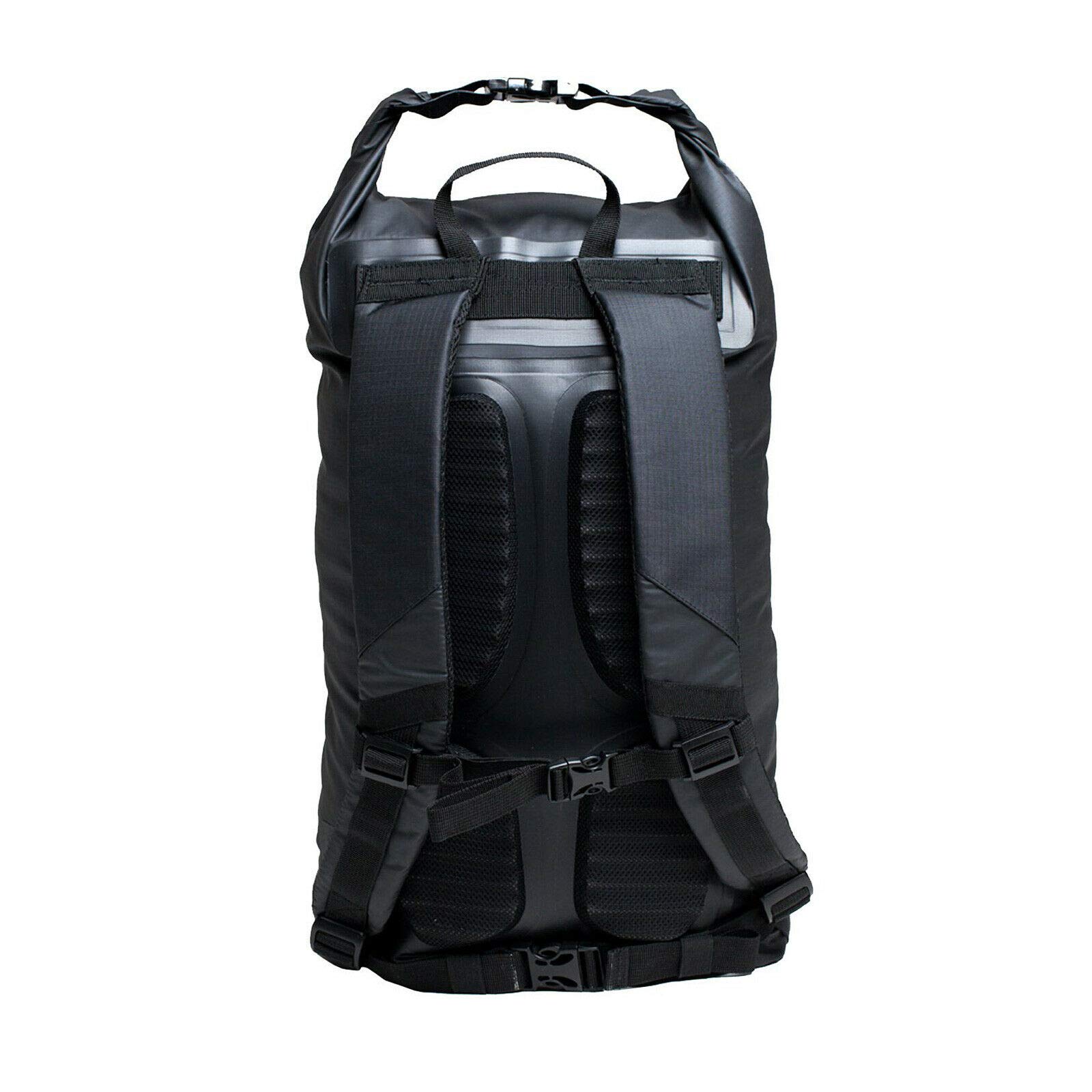 C-Skins Session Zaino Drybag 22L | Impermeabile In PVC Per Surf E Spiaggia, Nero/fluoro - 2