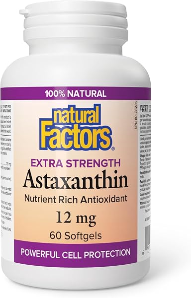 Natural Factors Astaxanthin 12mg Softgels
