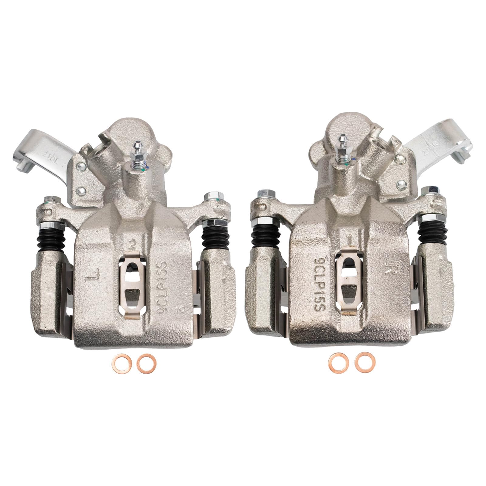 Amazon.com: Rear Brake Caliper Set Zinc Coated Hardware Brackets