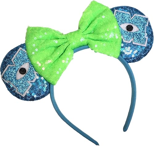 CLGIFT Orejas de princesa Minnie, elige tu color, orejas de Minnie de flores, orejas de Minnie florales, orejas de ratón brillantes moradas,