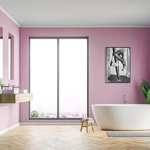 Miniatura 6 de Cuadro de mujer de alta moda, arte de pared en blanco y negro, pósteres retro de niña preppy de lujo, impresiones feministas para sala de estar,