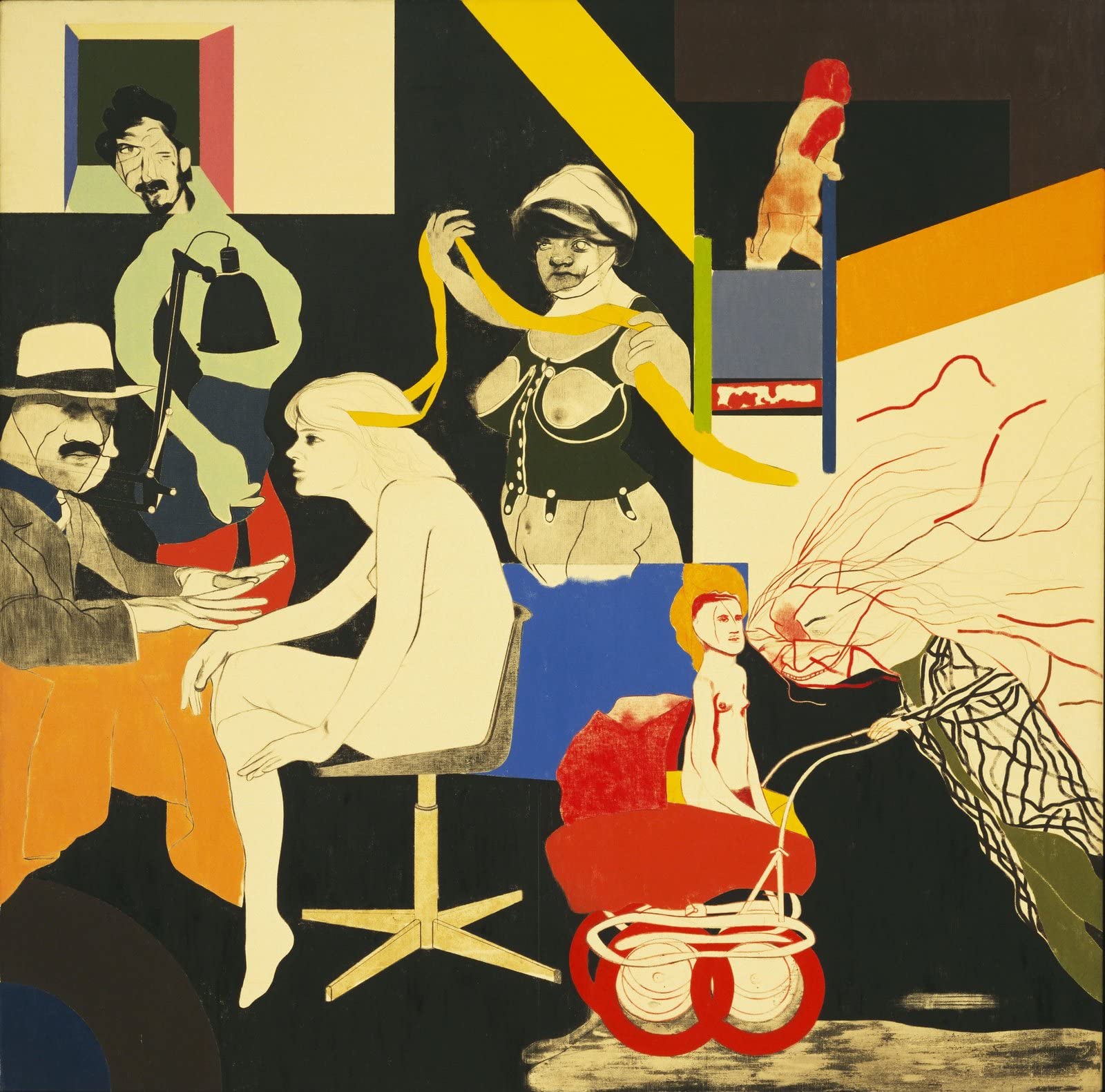 Amazon.co.jp: R B Kitaj The Ohio Gang J4426 A1 Poster on