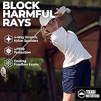 Vista 63 de Mangas de brazo de protección solar UV para hombres y mujeres, manga de enfriamiento de compresión deportiva UPF 50, base de cáncer de piel