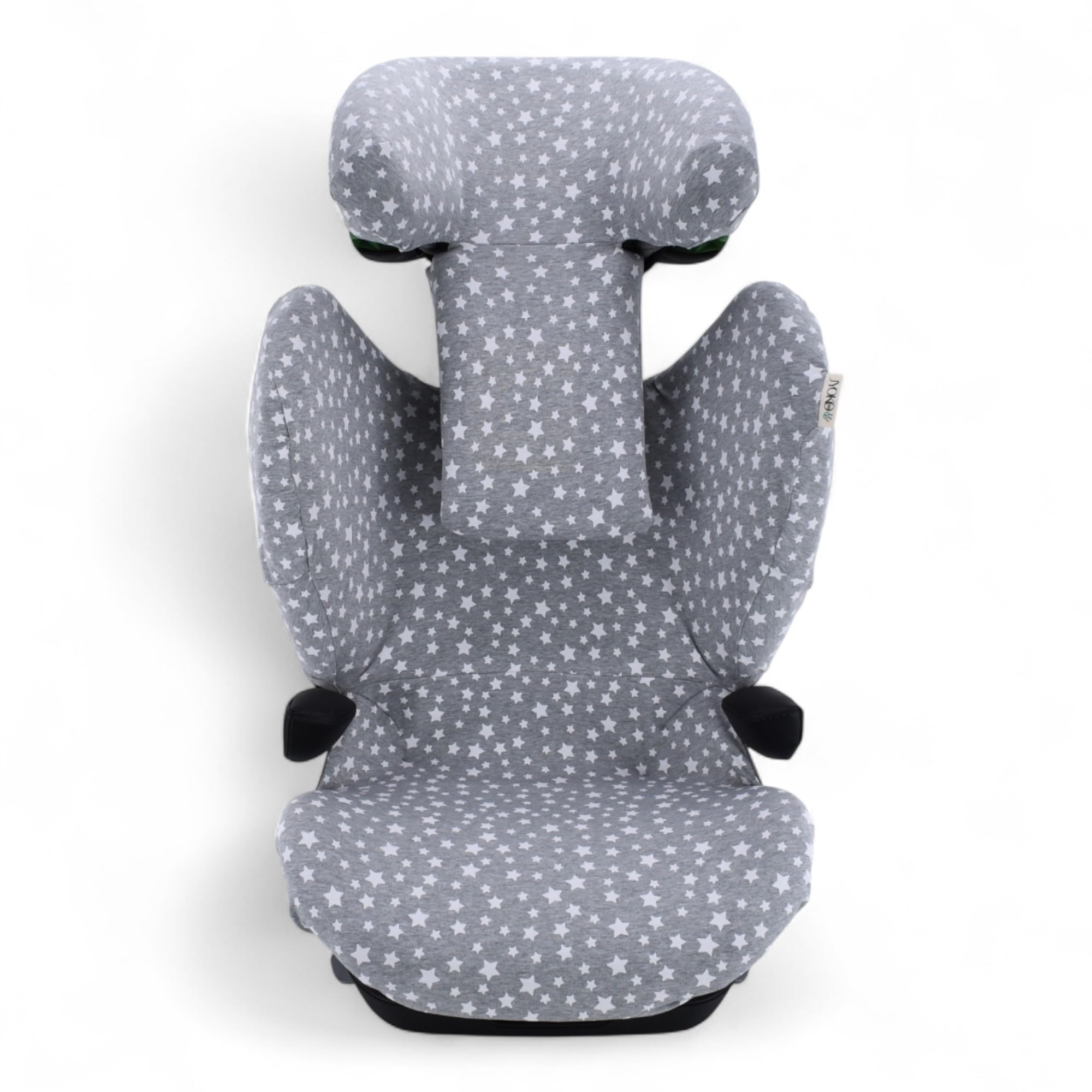 JYOKO Fodera in cotone biologico per seggiolino auto compatibile con Avionaut MAX Space - Traspirante, morbido e lavabile - Protezione e comfort per bambino (stampa White Star)