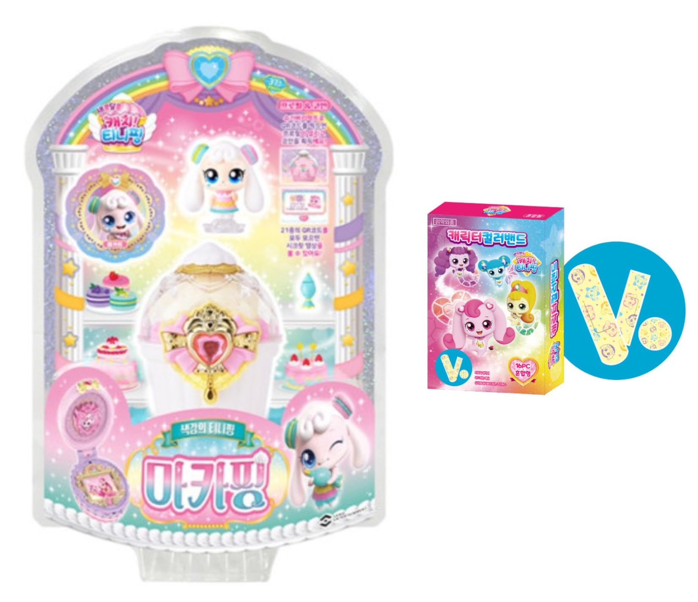 Catch Teenieping Season 4 Mini Figure Toy Macaping 마카핑 + Teenieping Bandage 16pcs