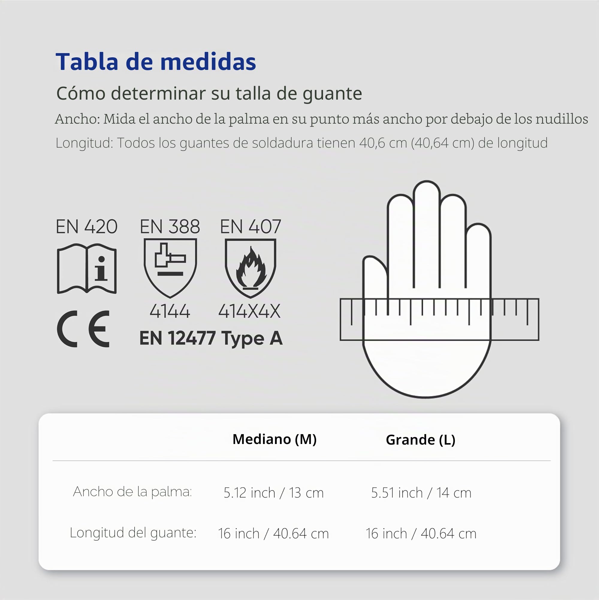 SAFEYEAR 932°F/500°C, guantes forjados en cuero, sutura kefra, guantes soldados resistentes al calor y al fuego, chimenea, estufa, horno, parrilla, barbacoa, jardinería, 16 pulgadas / 40 cm