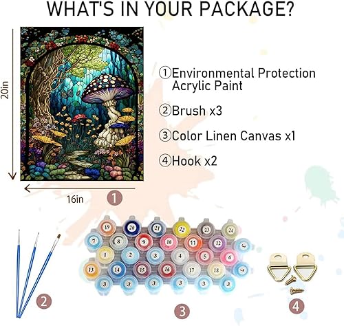 Vista 53 de xackcme Pintura de montaña por números para adultos, pintura de paisaje por número sobre lienzo sin marco, pintura al óleo de paisaje lunar