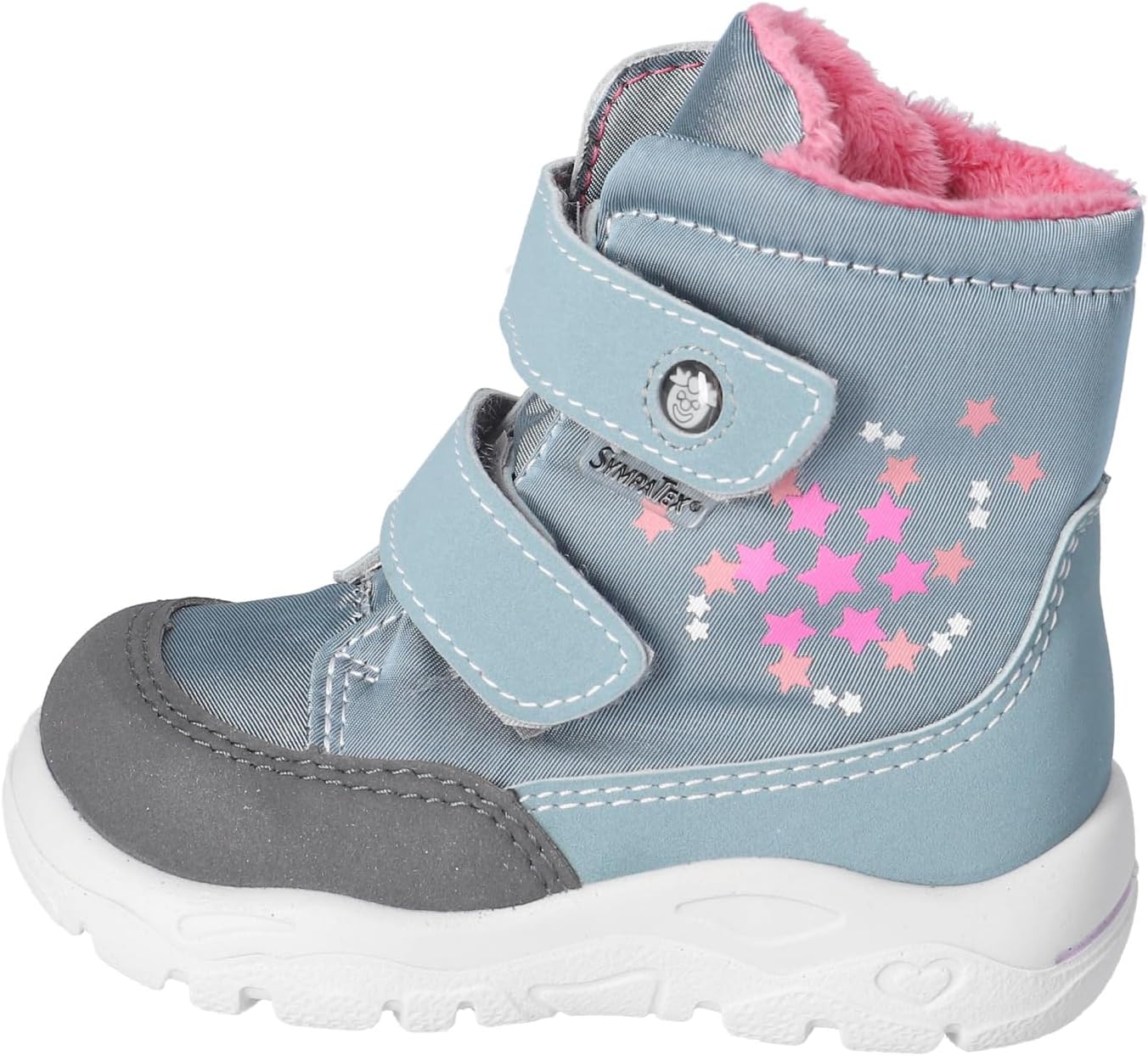 RICOSTA Milena Girls' Winter Boots - Learn to Walk, Medium Width Loose, Sympatex, Vegan, Arctic 130, 24 EU