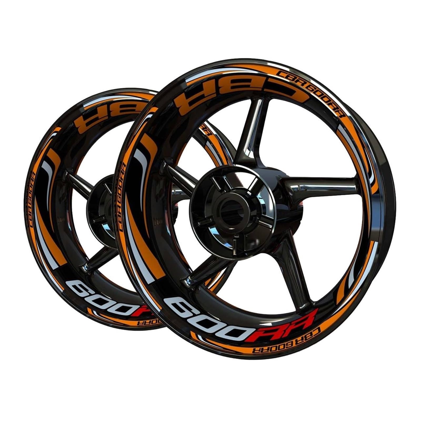 for CBR600RR Wheel Sticker Decal Kit for CBR 600RR Rim Motorcycle Set(9)