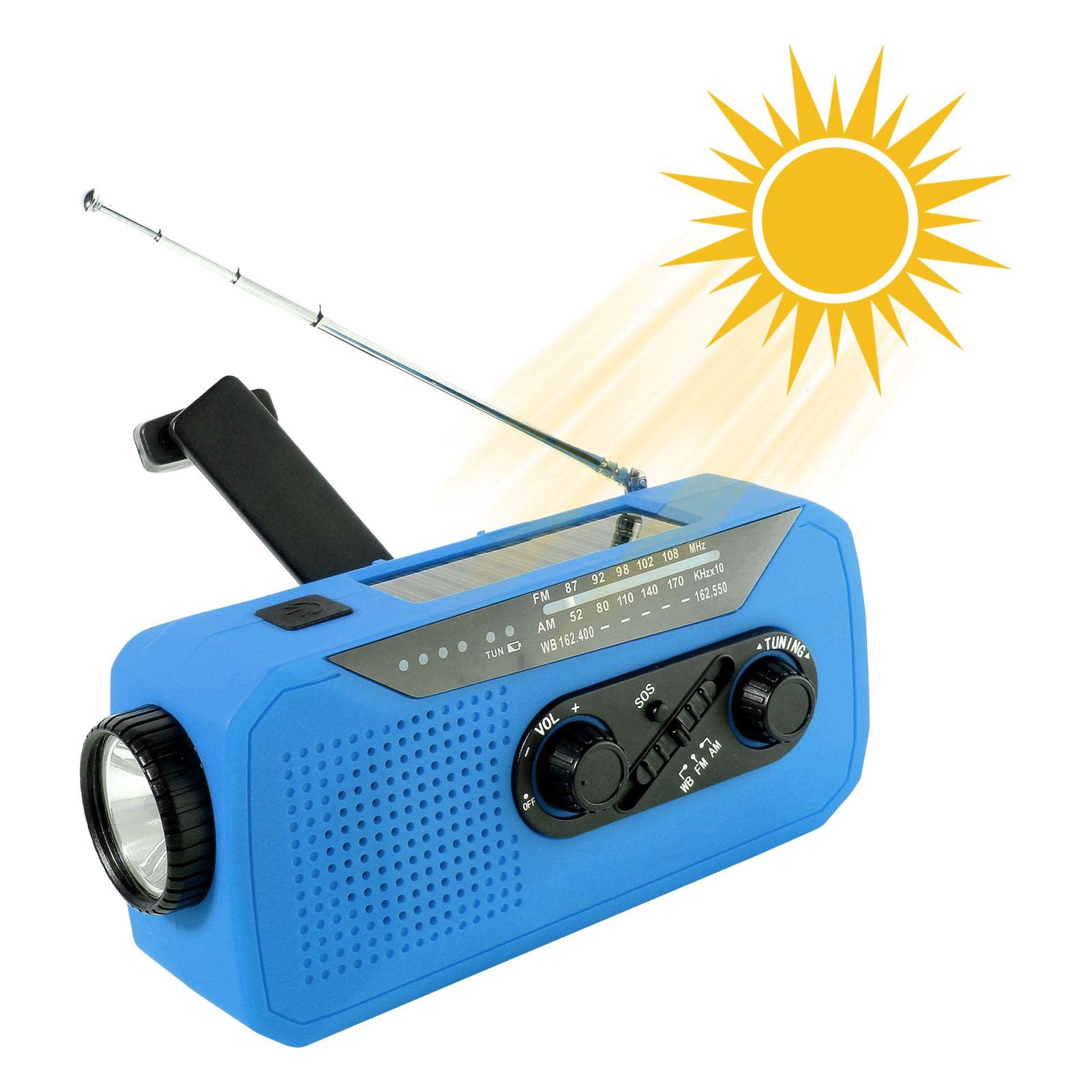 Buy NOAA Weather Radio, 2000 mAh Rechargeable Battery Emergency Radio