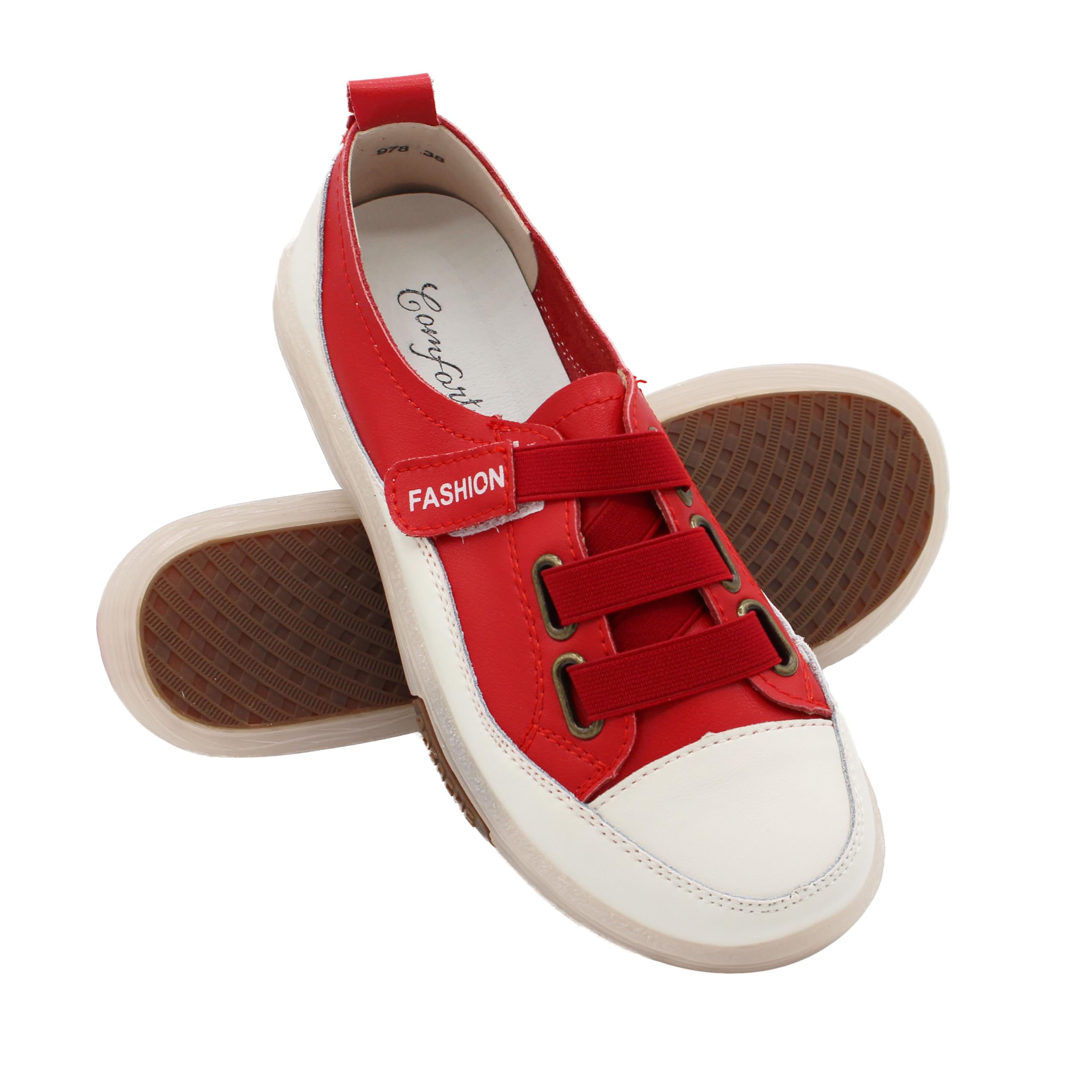 Zerimar Deportivos de Piel para Mujer - Elegantes y Cómodas - Calzado Femenino con Estilo y Confort - Se Recomienda Elegir una Talla mas