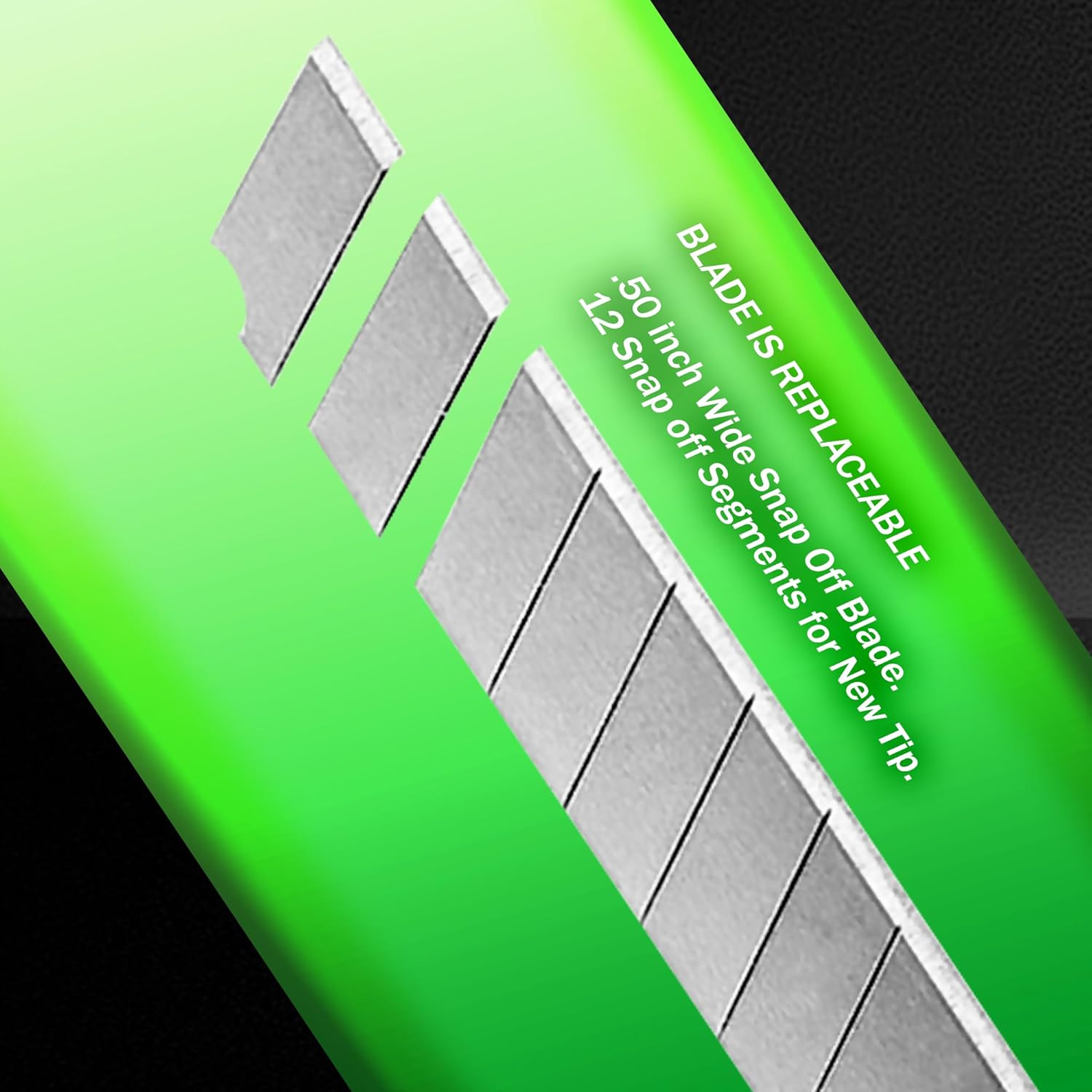 5x Bulk Small Neon Green Utility Knife Box Cutters Snap Off Blade 9MM Blade