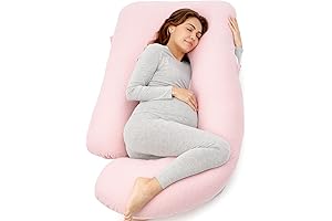 momcozy Cozy Pink U-Shaped Pregnancy Pillow