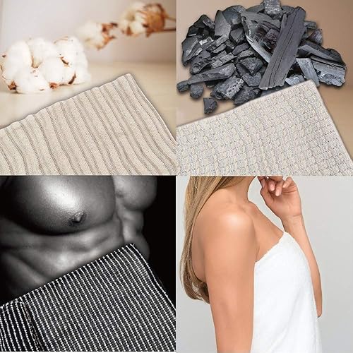 Vista 15 de Toalla exfoliante [fabricada en Japón] Toalla exfoliante extra larga con textura especial que hace espuma esponjosa, exfoliante de espalda