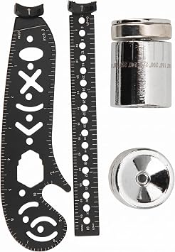 Circle Drawing Tool, Drawing Ruler, Iron Magnetic Compass Measurement Drawing Accessory Scribing Tool for Periodical Enthusiasts Artists DesignersBlack, 17mm