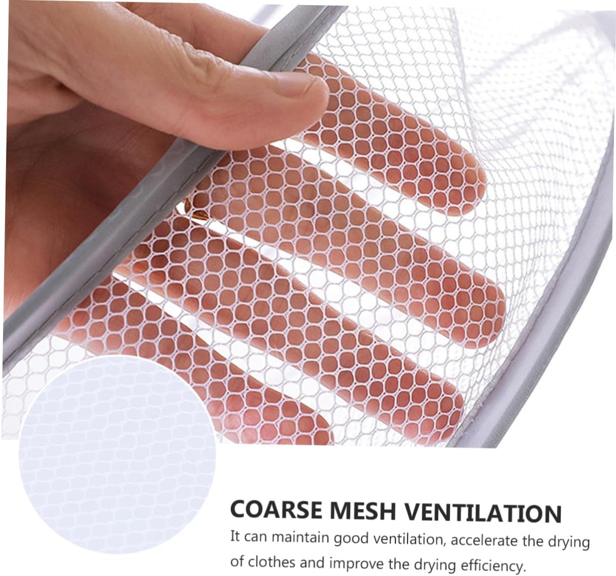 3pcs Clothes Drying Basket Set with Mesh Net for Socks and Sweaters, Hanging Laundry Organizer for Home and Balcony, Flat Drying Rack for Delicates