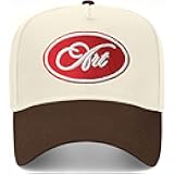 Art Red Oval Hat | Premium Vintage Trucker Hat with Adjustable Snapback for Men and Women