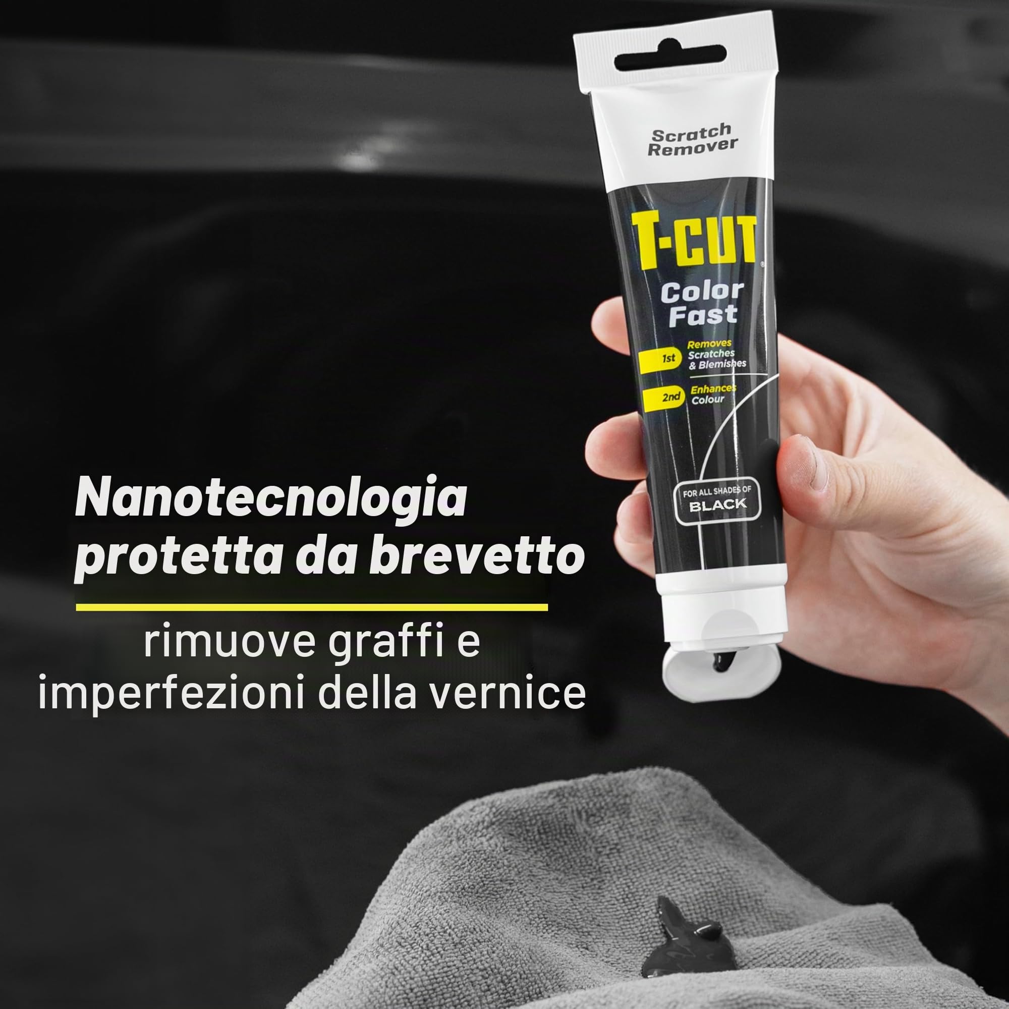 T-Cut Colour Fast Black Car Wax Polish Scratch Remover Colour Enhancer - 150g * 6 Farben verfügbar